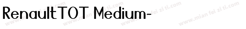 RenaultTOT Medium字体转换
